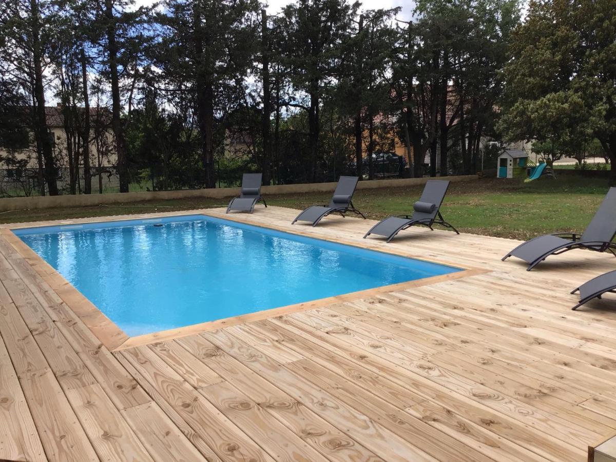 Gite Les Oliviers 10 Pers Piscine Au Calme 4 Etoiles Saint-Laurent-la-Vernede Exterior photo