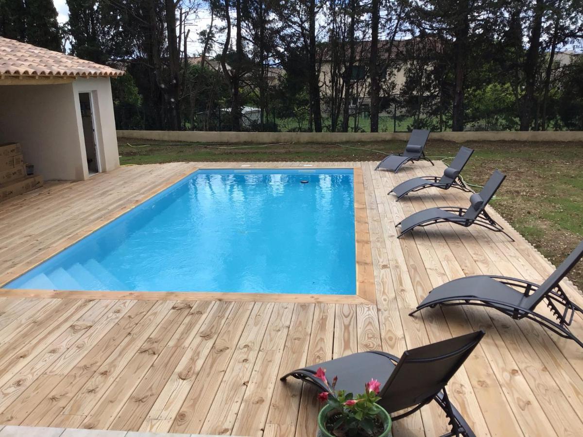 Gite Les Oliviers 10 Pers Piscine Au Calme 4 Etoiles Saint-Laurent-la-Vernede Exterior photo