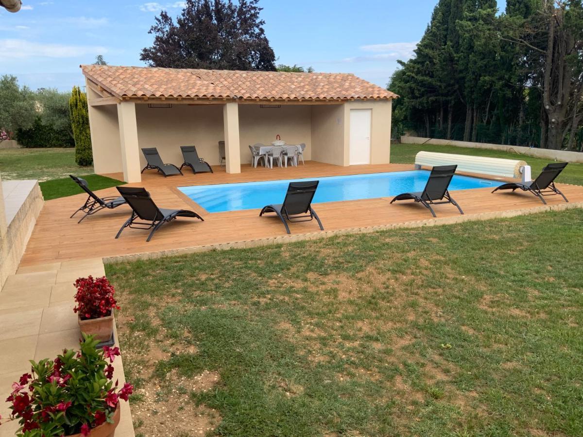 Gite Les Oliviers 10 Pers Piscine Au Calme 4 Etoiles Saint-Laurent-la-Vernede Exterior photo
